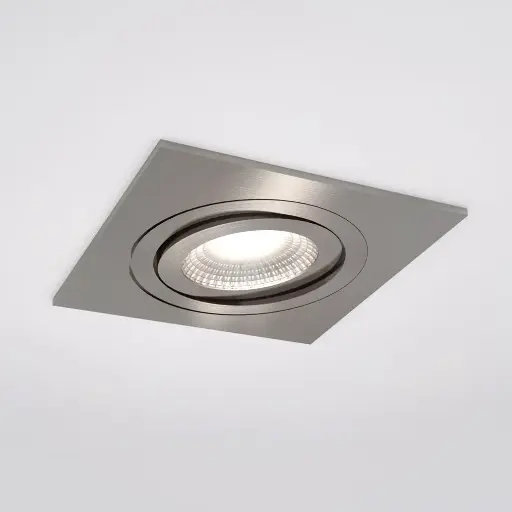 [IDTL413505ABZ] Spot encastré Silverstone - Carré - Orientable - à lamelles - Alu brossé - GU10 - ID To Light