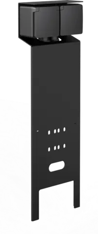 [NIK761-36655] Borne de jardin "essential" avec 2 prises de courant - IP55 - Noir - Niko
