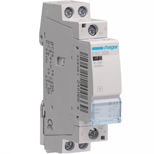[HAGESC225] Contacteur 2P - 25A - 230V - 2NO - Hager
