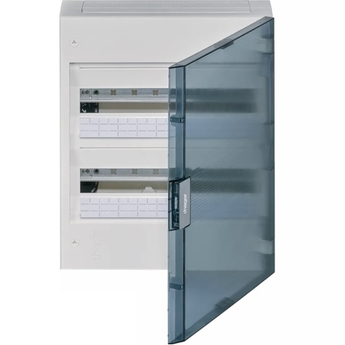 [HAGVB218R] Coffret Vega - 2 rangées - 36 modules - Porte transparente - Apparent - Hager